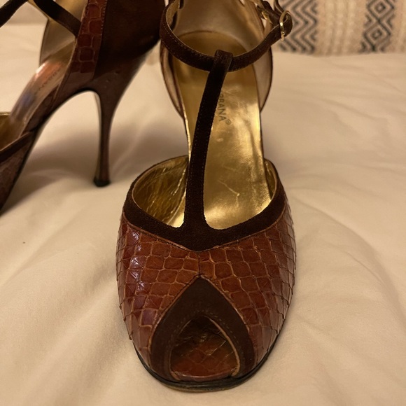 Dolce & Gabbana T-Strap 4-Inch Heels - Picture 6 of 9